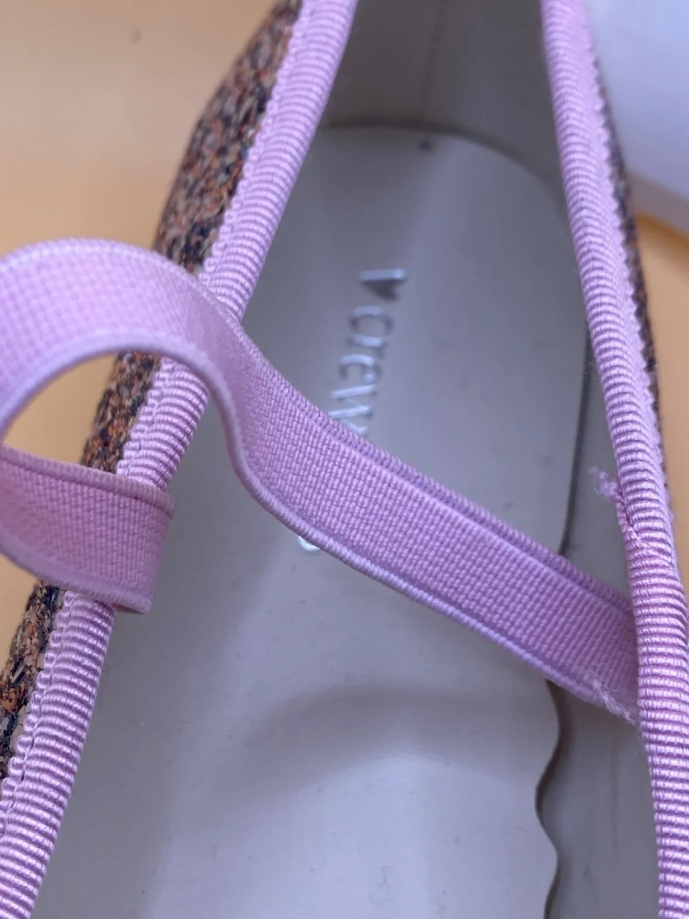 Crewcuts Pink Glitter Ballet Flats - New with tags